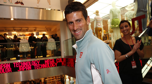 Novak na promociji „UNIQLO“ kolekcije u Parizu