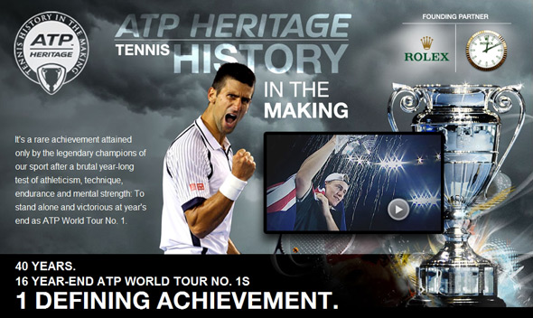 ATP proslavlja 40 godina ATP rang liste kampanjom bogate teniske baštine 