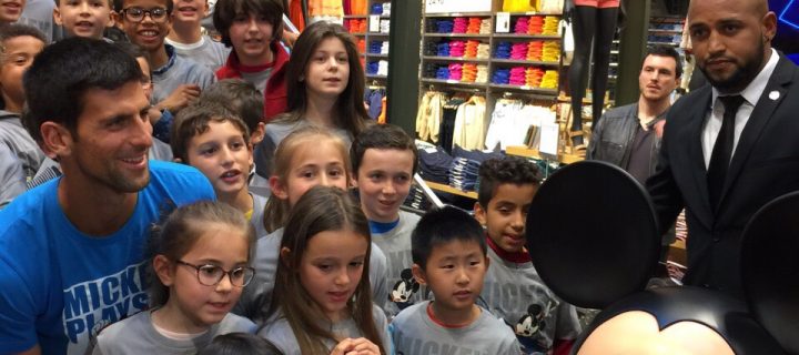 Novak at Uniqlo Mickey Plays collection launch in Paris – Novak Djokovic