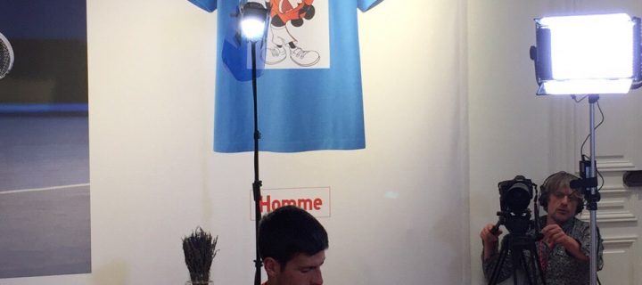 Novak at Uniqlo Mickey Plays collection launch in Paris – Novak Djokovic