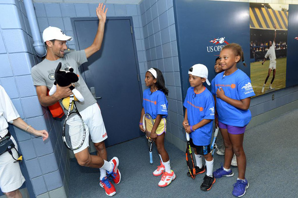 Nole takes part in 20th Annual Arthur Ashe Kids' Day