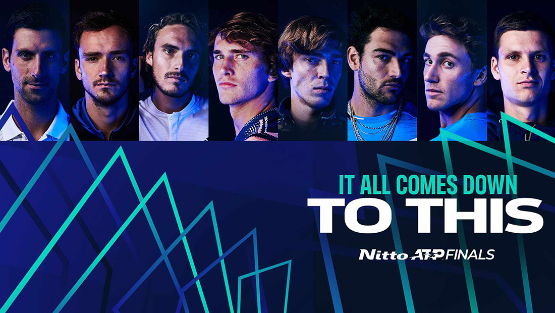 Nitto ATP Finals Novak in GREEN Group with Tsitsipas, Rublev and Ruud