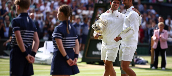 Novak lifts runner-up trophy in London, Alcaraz retains Wimbledon title
